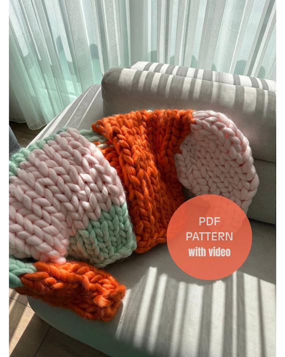 Chunky Knit Cardigan Pattern: Beginner-Friendly Wool (PDF Download)