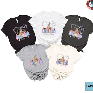 Camiseta de Disney Birthday Squad, camiseta de cumpleaños de princesa, camiseta de fiesta de cumpleaños a juego, camiseta de celebración del castillo, camiseta familiar de Disney