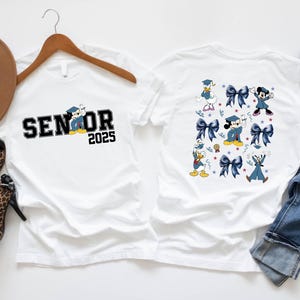 Senior 2025 Graduation Shirt, Disney Character Tee, Funny Senior Year Shirt, Class Of 2025 School Tee, Graduation Day T-Shirt