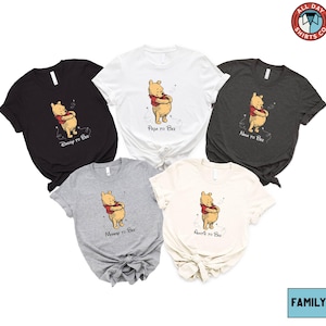 Winnie The Pooh Mommy To Bee Shirt, Daddy To Bee Disney Shirt, Pooh Bear Sweatshirt, Disneyland Maternity Shirt, Family Matching Baby Reveal