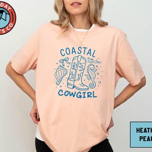 Coastal Cowgirl Boots & Seashells Shirt, Summer Beach Western Tee, Rodeo Mermaid Vibes Sweatshirt, Cute Cowgirl Vacation T-Shirt