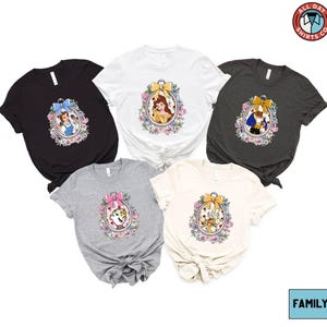Beauty And The Beast Shirt, Disney Princess Belle Tee, Coquette Bow Disneyland Shirt, Disney Family Matching Trip Tee, Girl&#39;s Trip Shirt