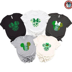 Disney St. Patrick’s Day Shirt, Mickey And Minnie Shamrock Tee, Matching Family St. Patrick’s Sweatshirt, Lucky Clover Disney Trip Shirt