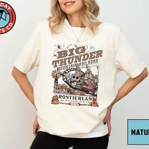 Camiseta del Ferrocarril de la Montaña Big Thunder, camiseta del Paseo Más Salvaje de Mickey y sus Amigos, camiseta de Vacaciones Disney en Frontierland, sudadera con Paseo en Disneyland