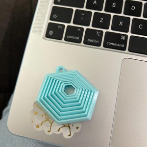 Hexagon Fidget Toy, 3D Printed Sensory Desk Toy for ADHD, Stress, Quiet Tactile, Sensory ADHD Stress Relief, Square Fidget toy