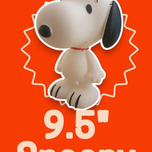 9.5” Snoopy 3D Printed Figure – Hand-Painted or DIY Blank | Fan Art Collectible