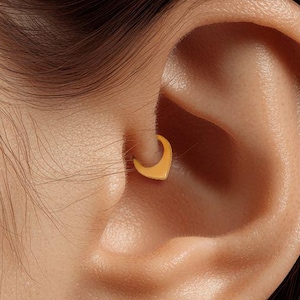 Créoles pendants en titane 16 g • Boucle d'oreille hélice • Boucle d'oreille tragus • Boucle d'oreille cartilage • Clou de nez • Cadeau pour elle • 8,10 mm