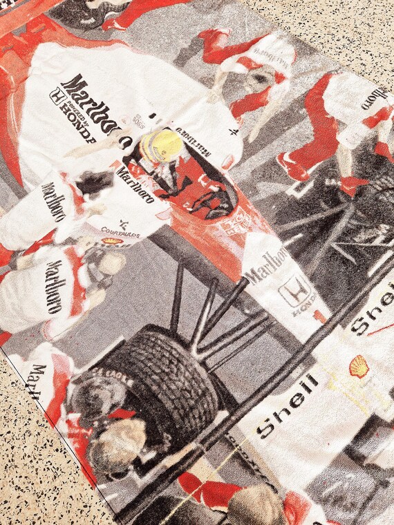 F1　マクラーレン・ホンダ　大判タオル マクラーレン・ホンダF1アイルトン・セナタオル - Etsy 日本
