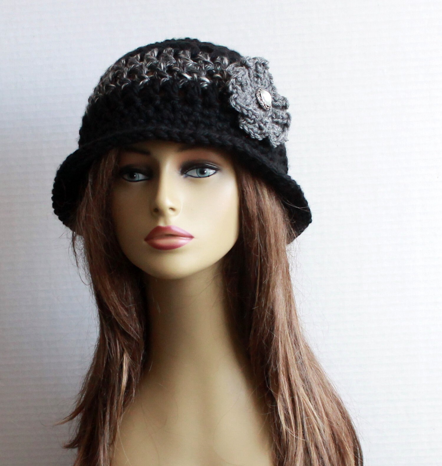 winter hat with brim