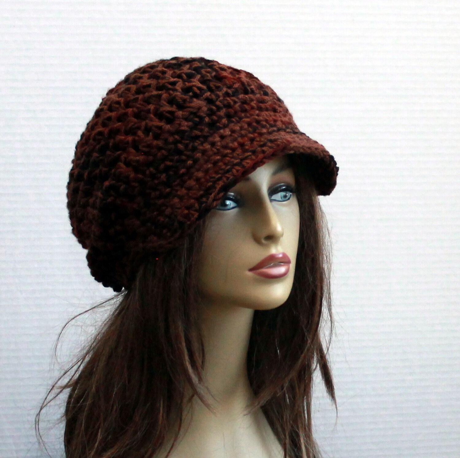 womens crochet newsboy hat