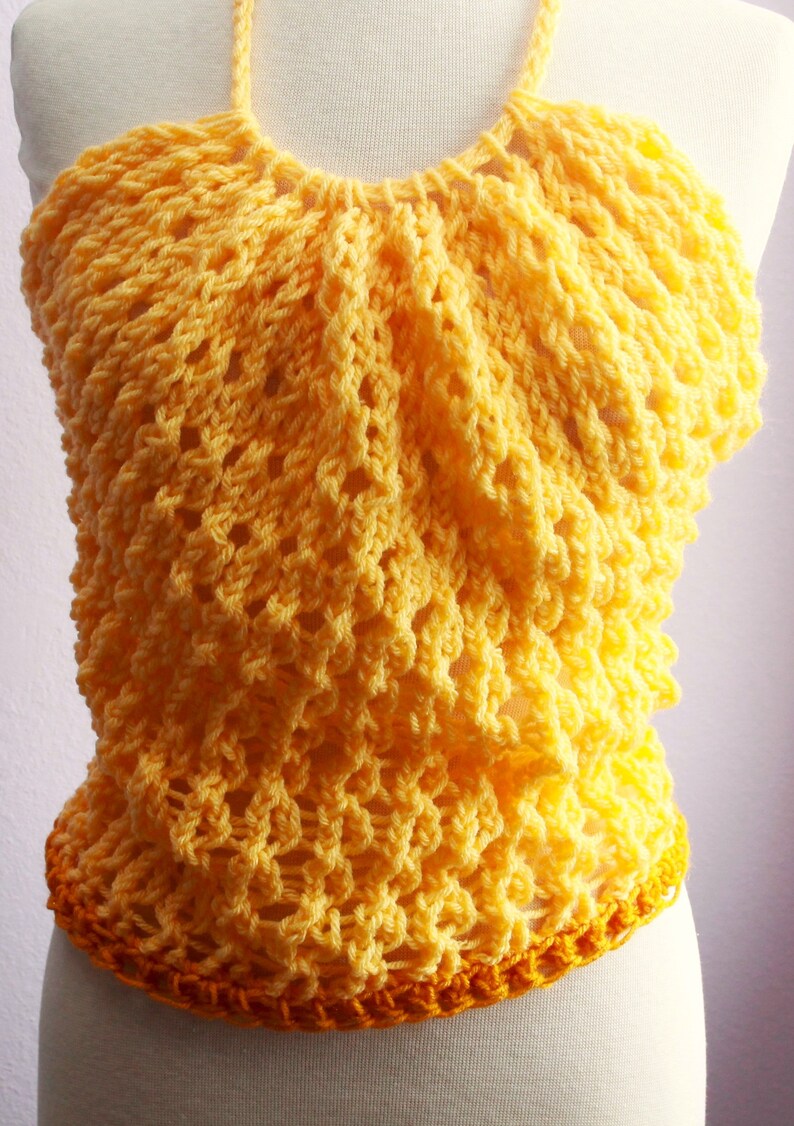 Open Back Top Halter Summer Top Open Back Top Pom Pom Lacy Etsy