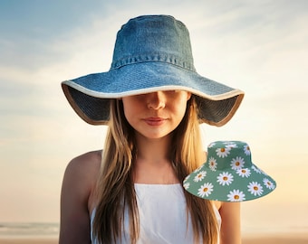 Bucket Hat PDF Sewing Pattern: DIY Custom Sizes S-M-L (Instant Download)