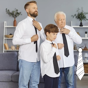 DIY Classic & Skinny Tie Sewing Pattern: Multiple Sizes (PDF Pattern)