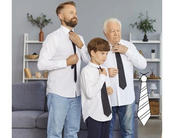 DIY Classic & Skinny Tie Sewing Pattern: Multiple Sizes (PDF Pattern)