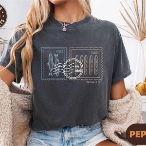 Fisch & Brote Shirt, christliches Geschenk-T-Shirt, Gottes Mathe-Glauben-Pullover, 5 Brote 2 Fische T-Shirt, Bibel-Vers-Studium T-Shirt, inspirierendes Glaubens-Shirt