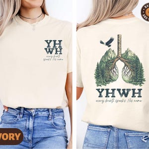 YHWH Lungs Christian Shirt, Comfort Colors Every Breath Speak His Name Tee, Bible Verse Graphic T-shirt, Religious Gift, Faith Sweatshirt