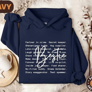 Bestie Words Shirt, Best Friends Shirt, Best Friend Matching Shirt, Besties Trip Outfit, Motivational Shirt,Gift for Best Friend,Besties Tee