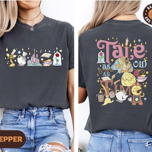 Vintage Disney Beauty And The Beast Shirt, Tale As Old As Time Tee, Belle And Beast T-shirt, Disney Princess Belle Sweater, Disney Trip Tee