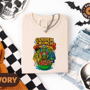 Golden Ghouls Shirt, Retro Halloween Friends Tee, Funny Spooky Season T-Shirt, Halloween Creepy Top, Vintage Cute Witchy Ghoul Sweatshirt
