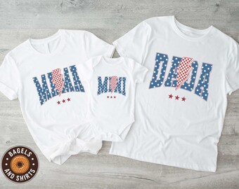 4th of July Family Matching Shirt, Patriotic Family T-shirt, American Dada Mama Mini Tee, Independence Day Sweatshirt, Family USA T-shirt