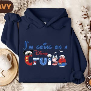 Felpa con cappuccio Disney Cruise, felpa da viaggio Disney, maglietta da crociera per famiglie, maglietta da crociera di Topolino e Minnie, maglietta da vacanza Disney, maglietta Disneyland
