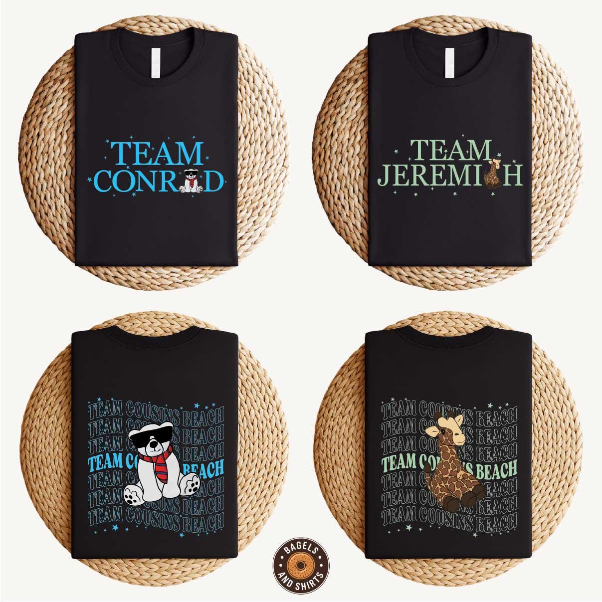 Cousins Beach Make-up-Tasche – Mit „Jeremiah Est 2022“ Aufdruck, 23,5 X 17 Cm, Aus Polyester