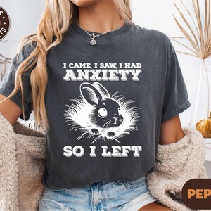 Shirt geestelijke gezondheid, grappig angst T-shirt, therapie sweater, comfort kleuren angst bewustzijn T-shirt, shirt therapeut cadeau, ADHD T-shirt