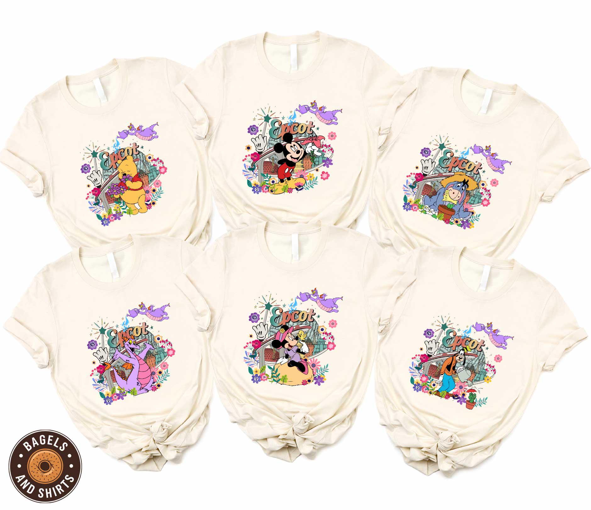 Disney Epcot Matching Shirt, Mickey and Friends T-shirt, Winnie The Pooh Epcot Tee, Purple Dragon and Orange Bird Sweater, Frozen Olaf Shirt