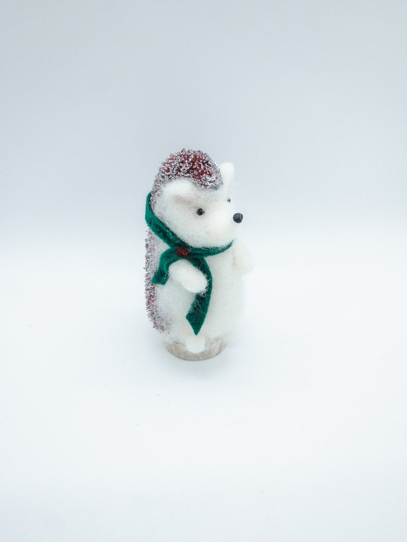 Hedgehog, Felted Animals, Felt Animals, Needle Felt, Felted Hedgehog, Needlefelt Hedgehog, Hedgehog Plush, Christmas Gift, Woodland Animals image 8