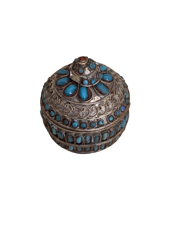 Vintage Trinket/Jewelry Box, Tibetan Trinket Box, 