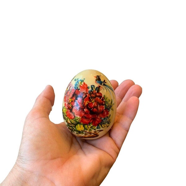 Vintage Easter Egg, Hand Painted Porcelain Egg, Hand Painted Egg, Vintage Painted Egg, Vintage Egg, Porcelain Egg, Farmhouse Decor, Egg