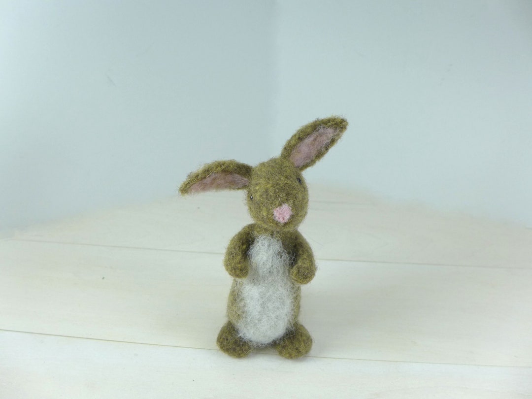 PDF Bunny Needle Felting Instructions, Rabbit Felting DIY, Felting ...