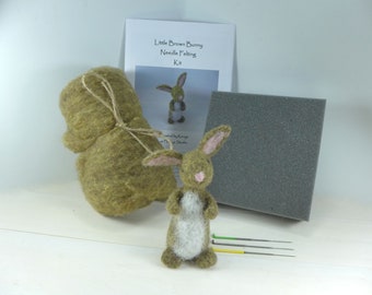Kits, Needle Felted Bunny Kit, DIY Kit, Felt Animals, Needle Felting Kit, Needle Felting, Needle Felted Animal, Felting Supplies, Kit Bunny