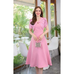 white christmas dresses Casual Satin A-Line V-Neck With Bolero Cocktail Evening Dress main image 1