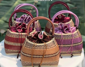 Woven Handbag with Bracelet: Thai Dress Accessory
