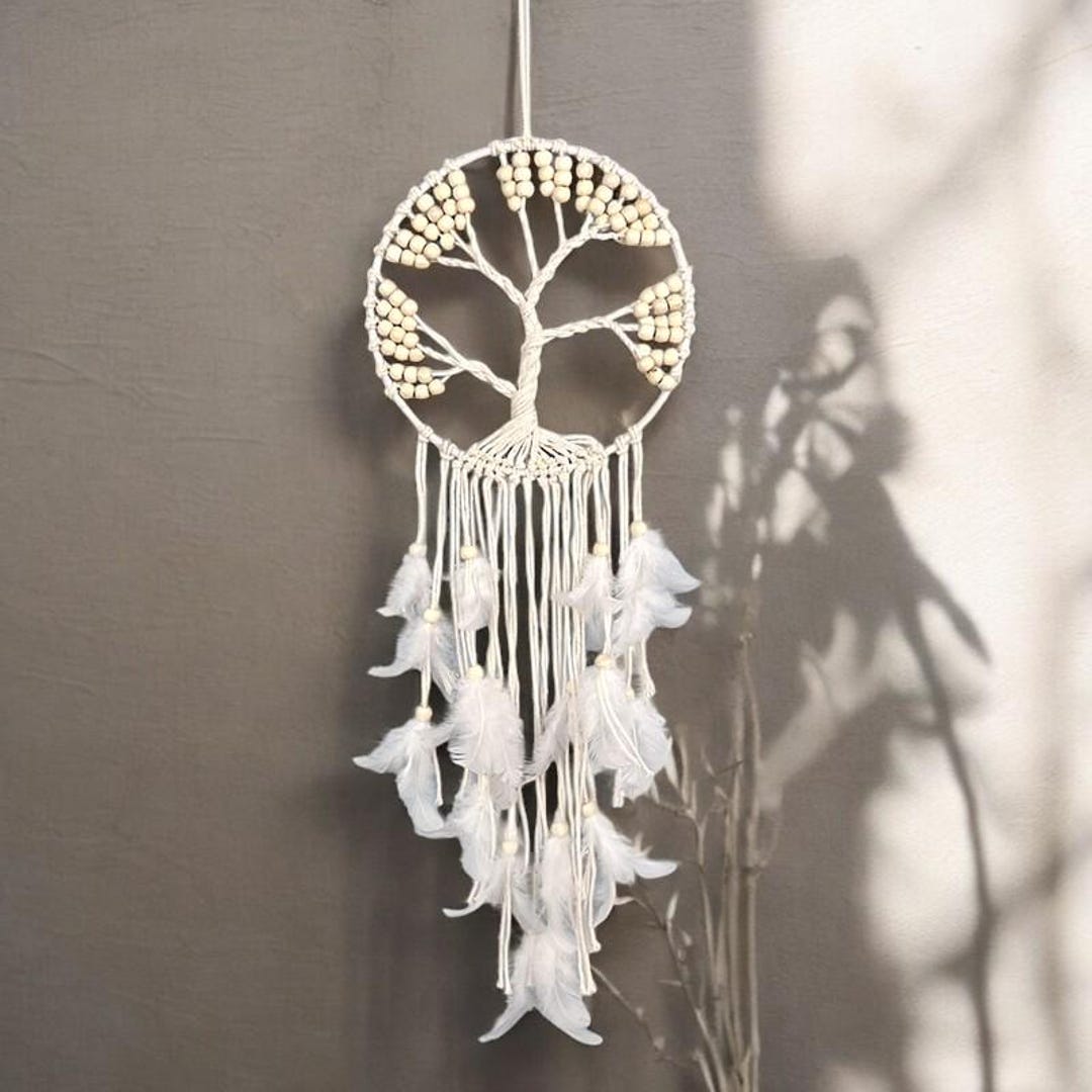 Large Tree of Life Dream Catcher: Macrame Boho Wall Hanging - Etsy