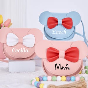 Personalized Flower Girl Proposal Bag, Custom Mouse-Ear Crossbody, Girls Mini Purse, Toddler Purse, Gift For Flower Girl, Girl Birthday gift