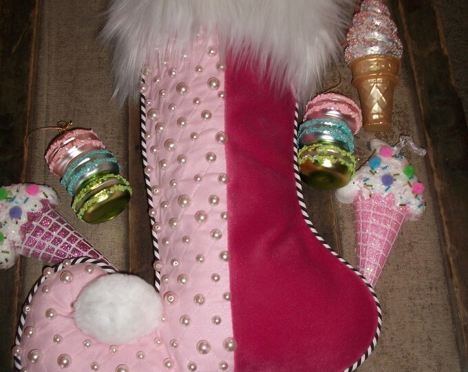 One 1 Fun Candy Pink Velvet and White Faux Fur Whimsical Jester