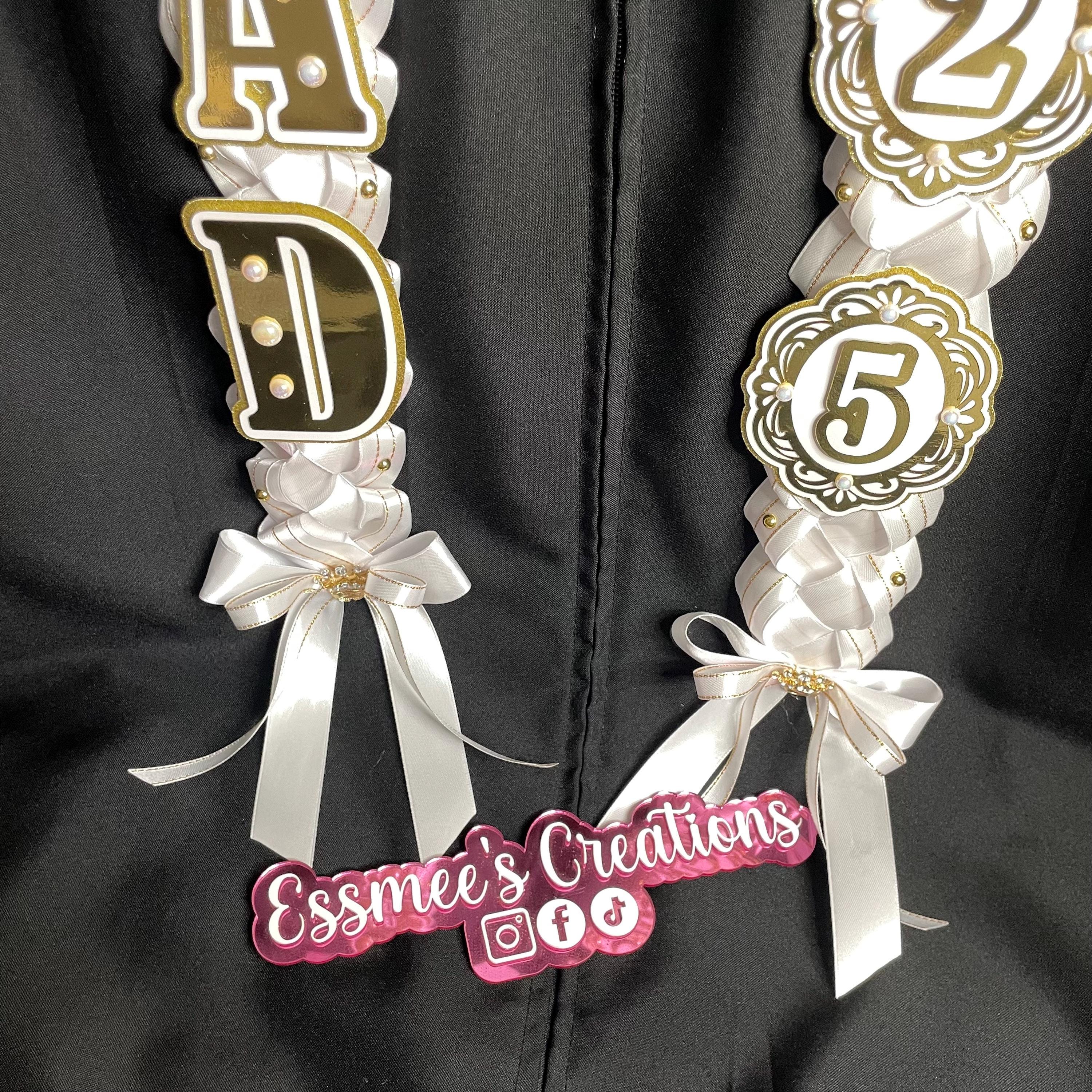 Elegant Graduation Braided Ribbon Lei – Class of 2025 - Etsy