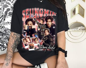 Seungmin Stray kids Graphic T-shirt, Stray Kids dominATE World Tour 2025 Shirt, Skz Hop Album Shirt, Stray Kids ATE Album, Bang Chan, Felix