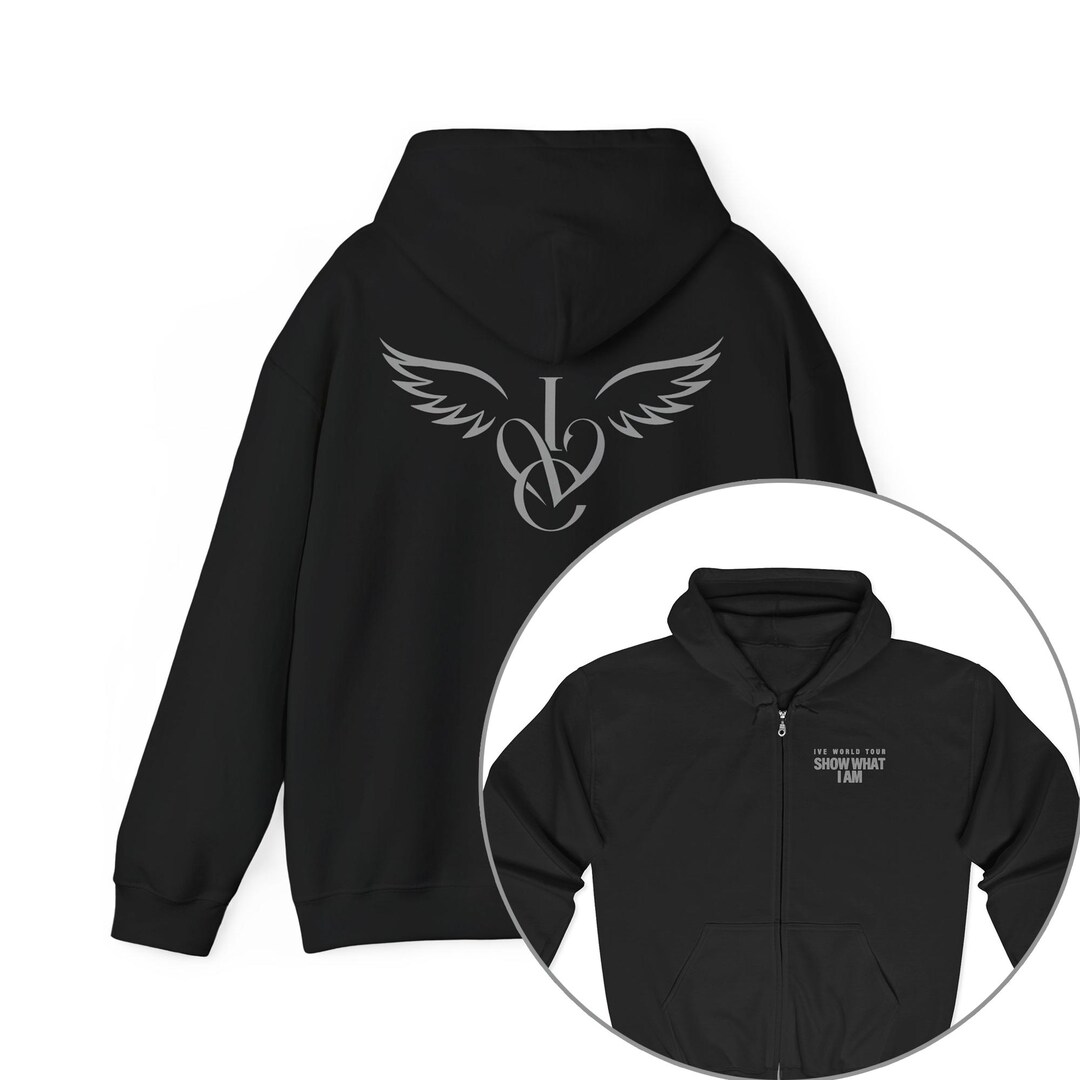 IVE SHOW WHAT I AM ジップアップパーカー L Ive Show What I Am World Tour 2026 Zip Hoodie, Ive REVIVE Plus