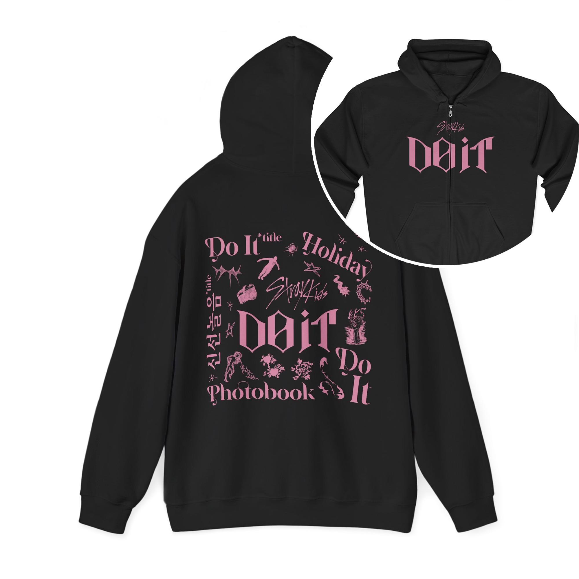 Discover Stray Kids Do It Tracklist Zip Hoodie, Skz It Tape Do It Shirt, Skz Karma Album Shirt, Stray Kids dominATE SKZOO World Tour 2025 Tee