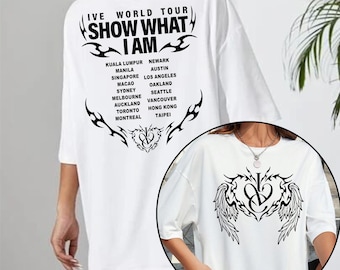Ive Show What I Am World Tour 2026 T-shirt, Ive REVIVE Plus Shirt, Ive Bang Bang Shirt, Ive Secret Album Tee, Ive Members Kpop Tee Sweater