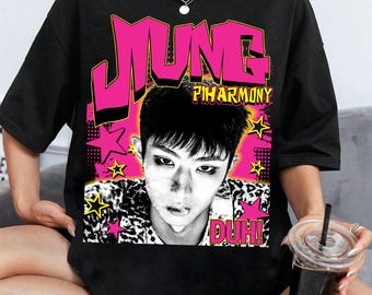 Retro Jiung P1Harmony Kpop T-Shirt, P1Harmony Duh! Album Shirt, P1Harmony Utop1A Tour Shirt, P1Harmony Sad Song Tee,Theo, Jiung, Intak, Soul