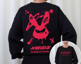 Ateez The World Ep.Fin Will Album Sweatshirt, Ateez 2025 World Tour in Fantasy Shirt, Ateez Golden Hour Part 2 Shirt, Ateez Members Kpop Tee