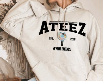 Ateez 2025 World Tour in Your Fantasy Zip Hoodie, ATEEZ