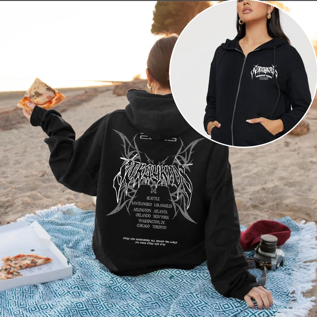 Stray Kids Dominate SKZOO World Tour 2025 Zip Hoodie, Stray Kids