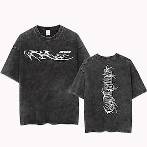ATEEZ アチズ 멋 Tシャツ USツアー ATEEZ Unisex-Adult Standard Official Merch Exclusive Group T