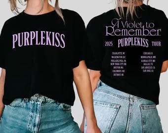 Purple Kiss A Violet To Remember Tour 2025 T-shirt, Purple Kiss Our Now Album Shirt, Purple Kiss World Tour 2025 Shirt, Purple Kiss Members