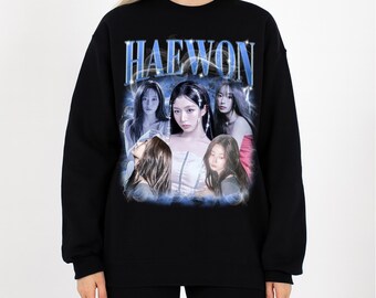 Retro Haewon NMIXX Kpop T-shirt, Nmixx Blue Valentine Album Shirt